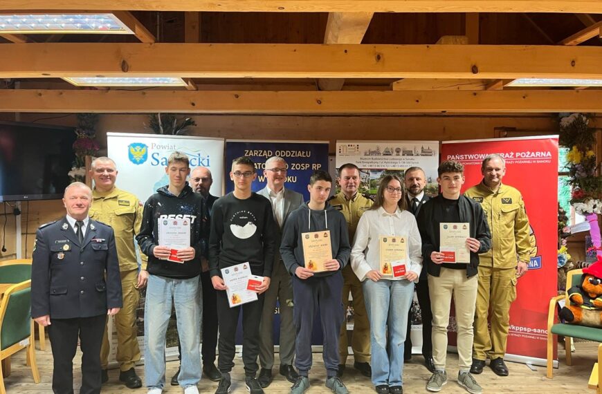 Eliminacje powiatowe Ogólnopolskiego Turnieju Wiedzy Pożarniczej „Młodzież Zapobiega Pożarom”